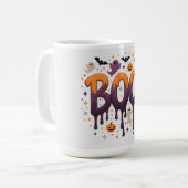 不気味ハロウィンマグ – かわいいおもしろいデザイン コーヒーマグカップ (正面左)