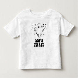 不気味ハロウィンレッツパーティーの子ども トドラーTシャツ