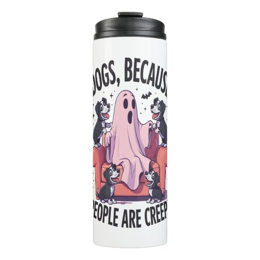 不気味ハロウィン不気味ドッグ幽霊(2) タンブラー (正面)