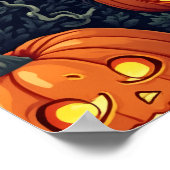 不気味ハロウィン幽霊のよく出るナイトポスター ポスター (角)