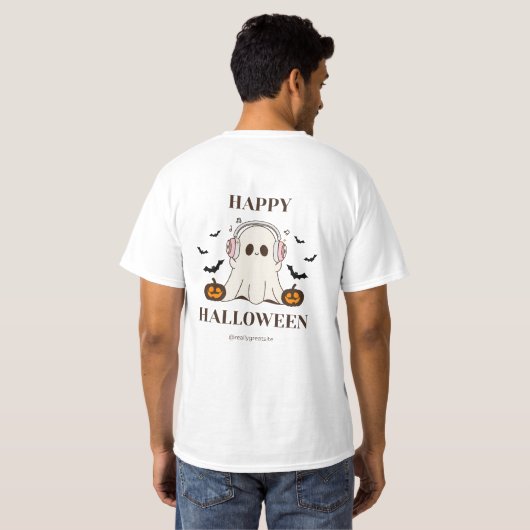 🦇不気味ハロウィン幽霊のよく出るハウスツアー2025! Tシャツ (裏面フル)