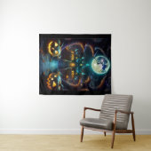 不気味ハロウィン幽霊のよく出るハウス タペストリー (インサイチュ(横))