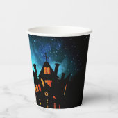 不気味ハロウィン幽霊のよく出るハウス 紙コップ (裏面)