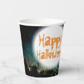 不気味ハロウィン幽霊のよく出るハウス 紙コップ (正面)