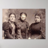 不気味ハロウィン幽霊のよく出るファミリーポートレート ポスター (正面)