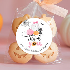 不気味ハロウィン感謝してい生誕生日 ラウンドシール