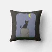 不気味ハロウィン猫 クッション (裏面)