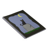 不気味ハロウィン猫 ノートブック (右側)