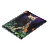 不気味ハロウィン猫 ノートブック (左側)