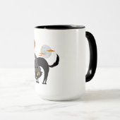 不気味ハロウィン猫 マグカップ (正面右)