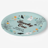 不気味ハロウィン男女兼用バースデーパーティー ペーパープレート (アングル)