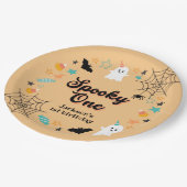 不気味ハロウィン男女兼用バースデーパーティー ペーパープレート (アングル)