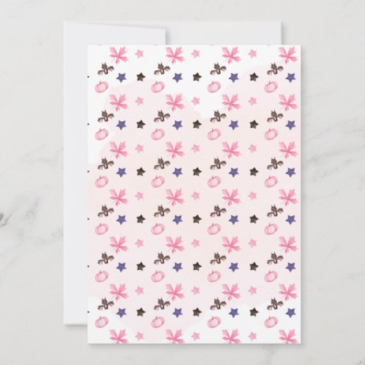 不気味ハロウィン1回目の誕生日 招待状 (裏面)