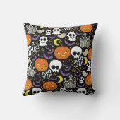 不気味ハロウィン：テーマの背景デザイン。 クッション (裏面)