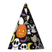 不気味ハロウィン：テーマの背景デザイン。 パーティーハット (裏面)