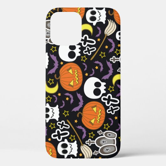 不気味ハロウィン:テーマの背景デザイン。 Case-Mate iPhoneケース (裏面)