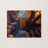 不気味ハロウィン(デザイン3) ジグソーパズル (横)