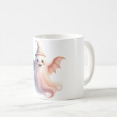 不気味ハロウィンTシャツ – おもしろい幽霊 コーヒーマグカップ (正面右)