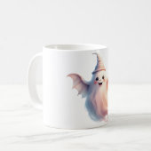 不気味ハロウィンTシャツ – おもしろい幽霊 コーヒーマグカップ (正面左)