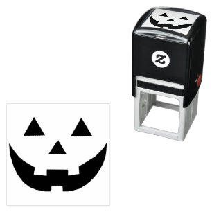 不気味ハロウィーンのカボチャのちょうちんパンプキン顔おもしろいハロウィーン セルフインキングスタンプ