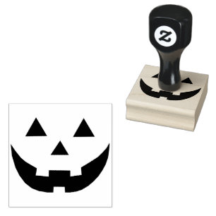 不気味ハロウィーンのカボチャのちょうちんパンプキン顔おもしろいハロウィーン ラバースタンプ