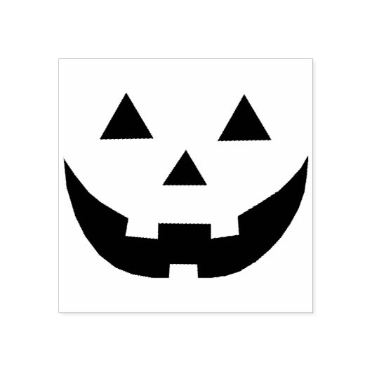 不気味ハロウィーンのカボチャのちょうちんパンプキン顔おもしろいハロウィーン ラバースタンプ (インプリント)