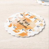 不気味ハロウィーンの誕生日会 ペーパーコースター (アングル)
