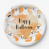 不気味ハロウィーンの誕生日会 ペーパープレート (正面)