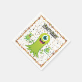 不気味ハロウィーングループ スタンダードカクテルナプキン (角)