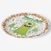 不気味ハロウィーングループ ペーパープレート (アングル)