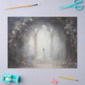 不気味ハロウィーンゴシックArch wこうもりfor Decopage 薄葉紙 (クラフト)