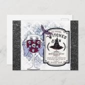 不気味ハロウィーンサレムマサチューセッツのウィッチズ醸造店 ポストカード (正面/裏面)