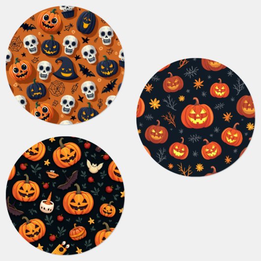 不気味ハロウィーンステッカー – デコールに最適! ラベル (グループ)