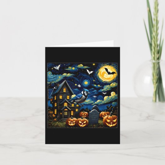 不気味ハロウィーンブルージェイ カード (正面)