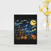 不気味ハロウィーンブルージェイ カード (黄色い花)