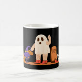 不気味ハロウィーンマグ – パンプキン、幽霊&ウィッチコフ コーヒーマグカップ (中央)