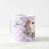 不気味ハロウィーンマグ – パンプキン、幽霊&ウィッチコフ コーヒーマグカップ (正面左)