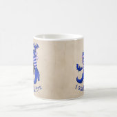 不気味ハロウィーンマグ：私は子供の匂いを嗅ぐ コーヒーマグカップ (中央)