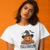 不気味ハロウィーン乳がん認識度販売 Tシャツ
