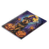 不気味ハロウィーン魔女とカボチャ ノートブック (左側)