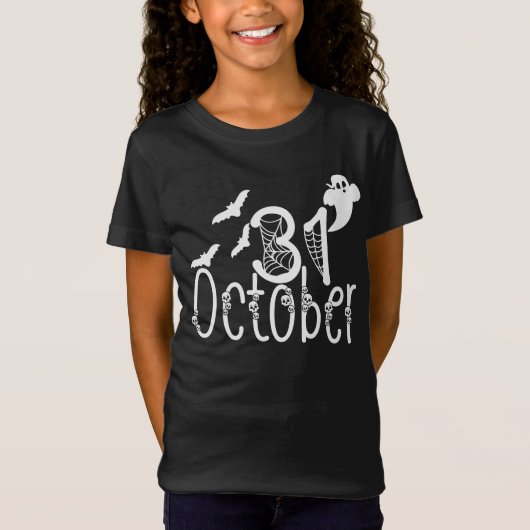 不気味ハロウィーン31 10月 Tシャツ (正面)