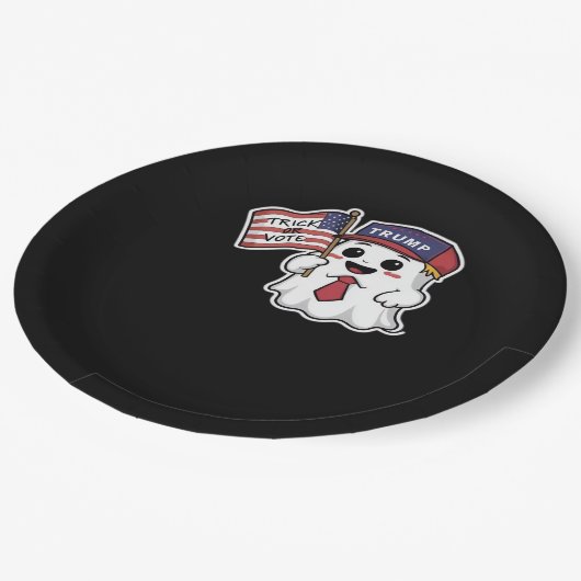 不気味ハロウィーン、トリックや投票、私はいつもGhoを得る ペーパープレート (アングル)