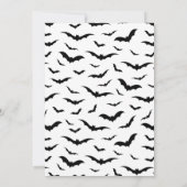 不気味ハローウィンパーティこうもり招待状 招待状 (裏面)