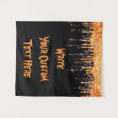 不気味ハローウィンパーティフォトブース背景プロップ タペストリー (正面(横))