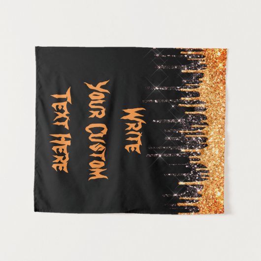 不気味ハローウィンパーティフォトブース背景プロップ タペストリー (正面(横))