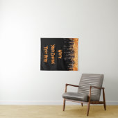 不気味ハローウィンパーティフォトブース背景プロップ タペストリー (インサイチュ(横))