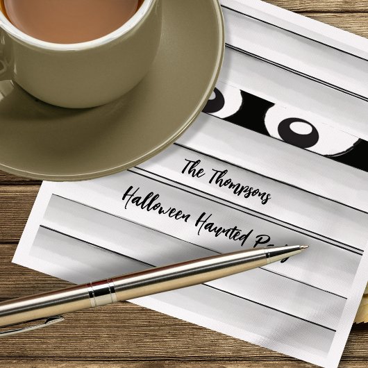 不気味ハローウィンパーティミミカスタムー スタンダードカクテルナプキン