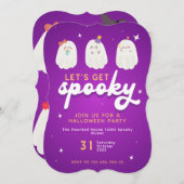 不気味ハローウィンパーティ招待状 (正面/裏面)