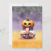 不気味ハローウィンパーティ招待状 セーブザデート (裏面)