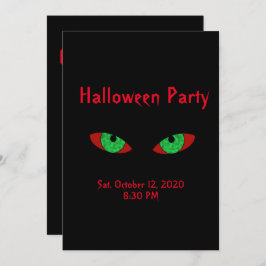 不気味ハローウィンパーティ招待状 招待状